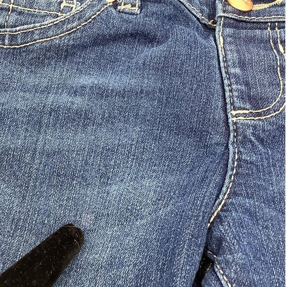 Childrens Place Girls Skinny Jeans 4T Blue Adjustable Waist Denim Cotton Blend - Picture 5 of 9